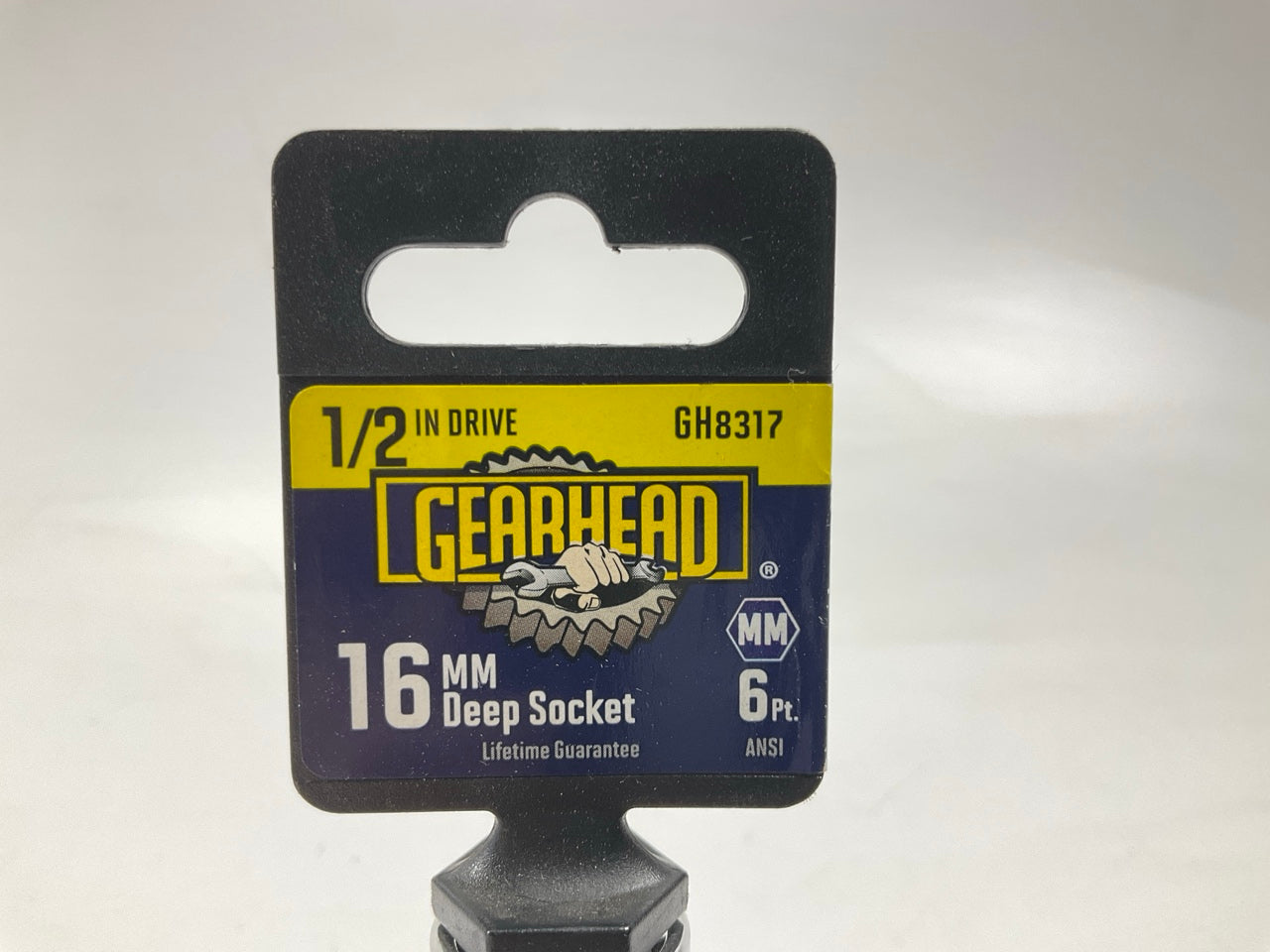 Gearhead GH8317 - 6 Point, 1/2'' Drive, 16MM Deep Socket