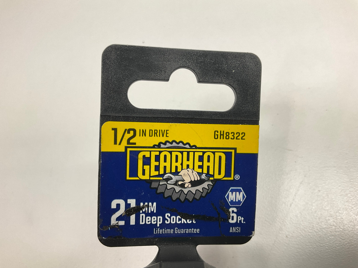 Gearhead GH8322 1/2'' Drive, 6 Point, 21mm Metric Deep Socket