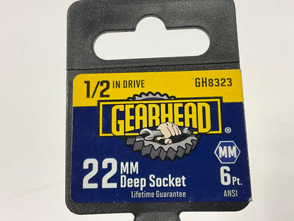Gearhead GH8323 1/2'' Drive X 22mm Deep, 6PT Socket