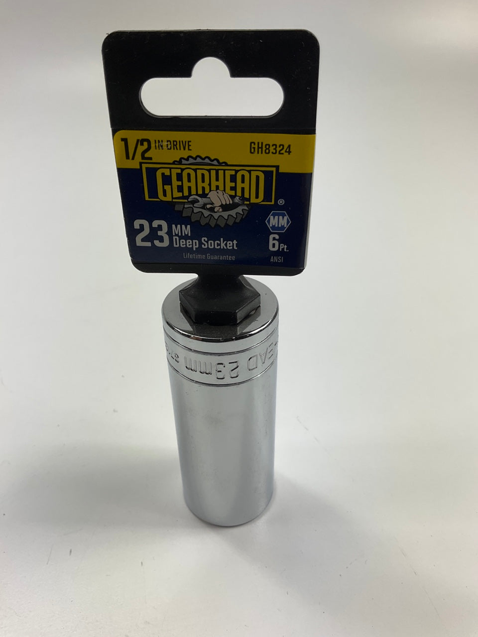 Gearhead GH8324 23mm Deep Socket, 6 Point, 1/2'' Drive
