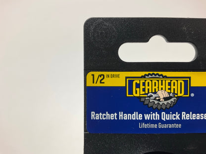 Gearhead GH8357 1/2'' Drive Rachet Handle With Quick Release