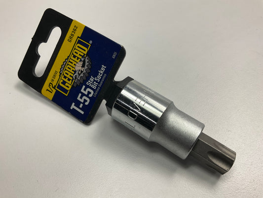 Gearhead GH8362 T-55 Star Bit Socket, 1/2'' Drive