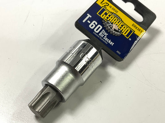 Gearhead GH8363 1/2'' Drive T-60 Star Bit Socket