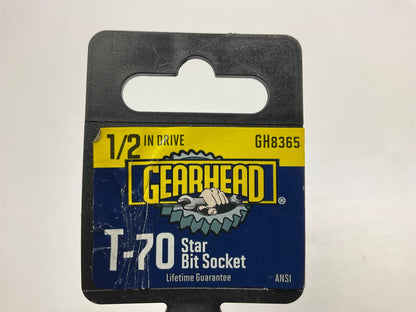 Gearhead GH8365 T-70 Star Bit Socket, 1/2'' Drive