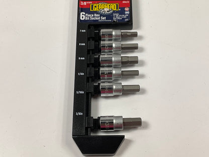 Gearhead GH8372 3/8'' Drive Hex Socket Set, 6-Piece
