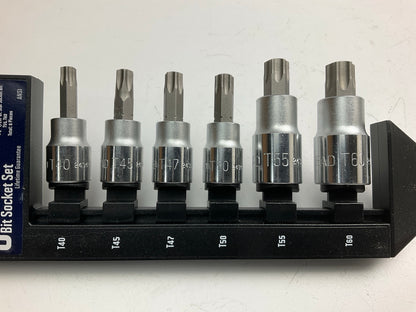 Gearhead GH8373 3/8'' & 1/2'' Drive Star Bit Socket Set, 6-Piece