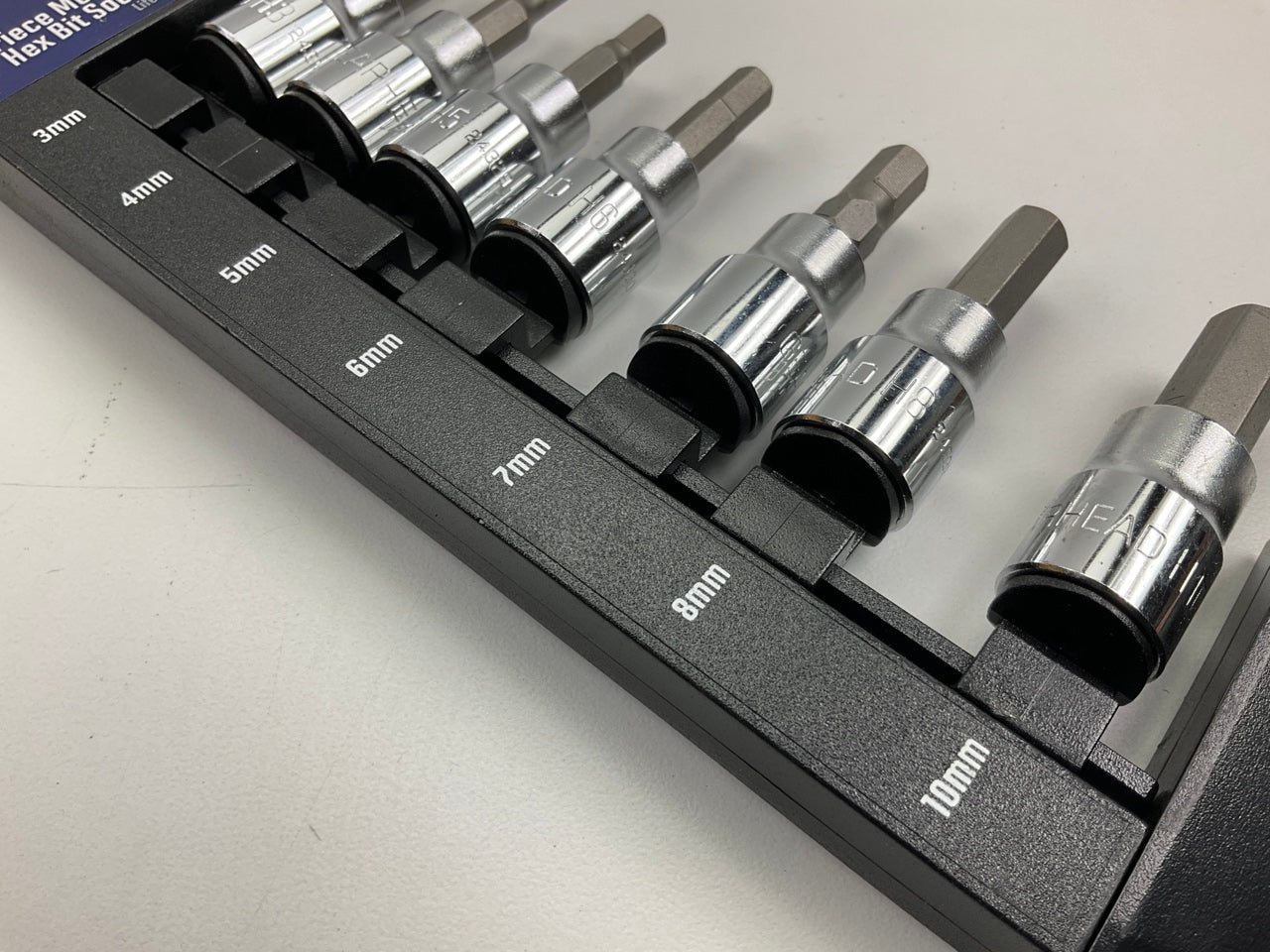 Gearhead GH8374 3/8'' Drive Metric Hex Bit Socket Set, 7-Piece