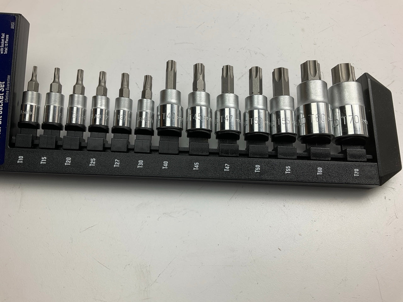Gearhead GH8376 TORX Star Bit Socket Set, 13-Piece, T10, T15, T20, T25 - T70