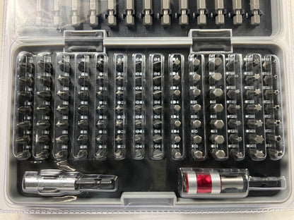 Gearhead GH8377 1/4'' X 1'' & 3'' Long 113-Piece Screwdriver Bit Set