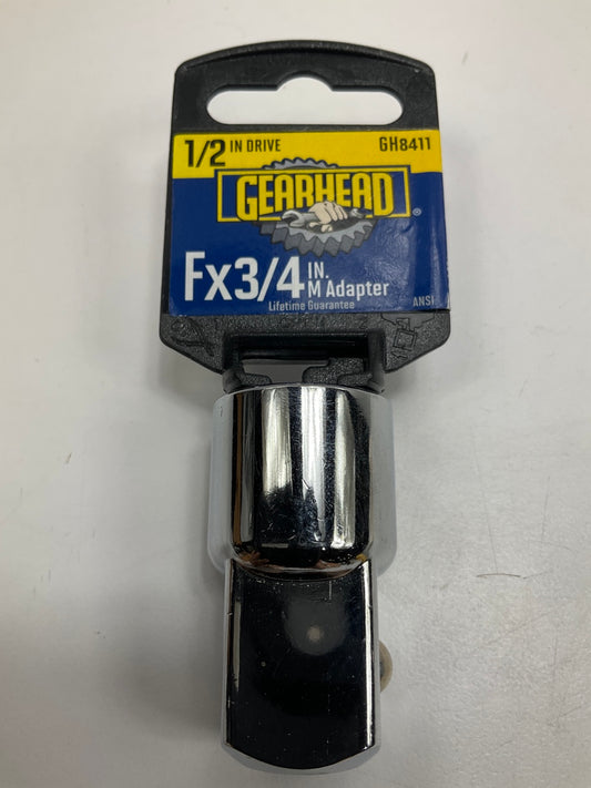 Gearhead GH8411 1/2'' Drive To 3/4'' Socket Drive Adapter