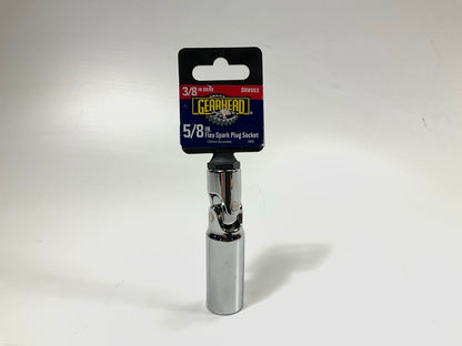 Gearhead GH8553 3/8'' Drive, 5/8'' Flex Spark Plug Socket
