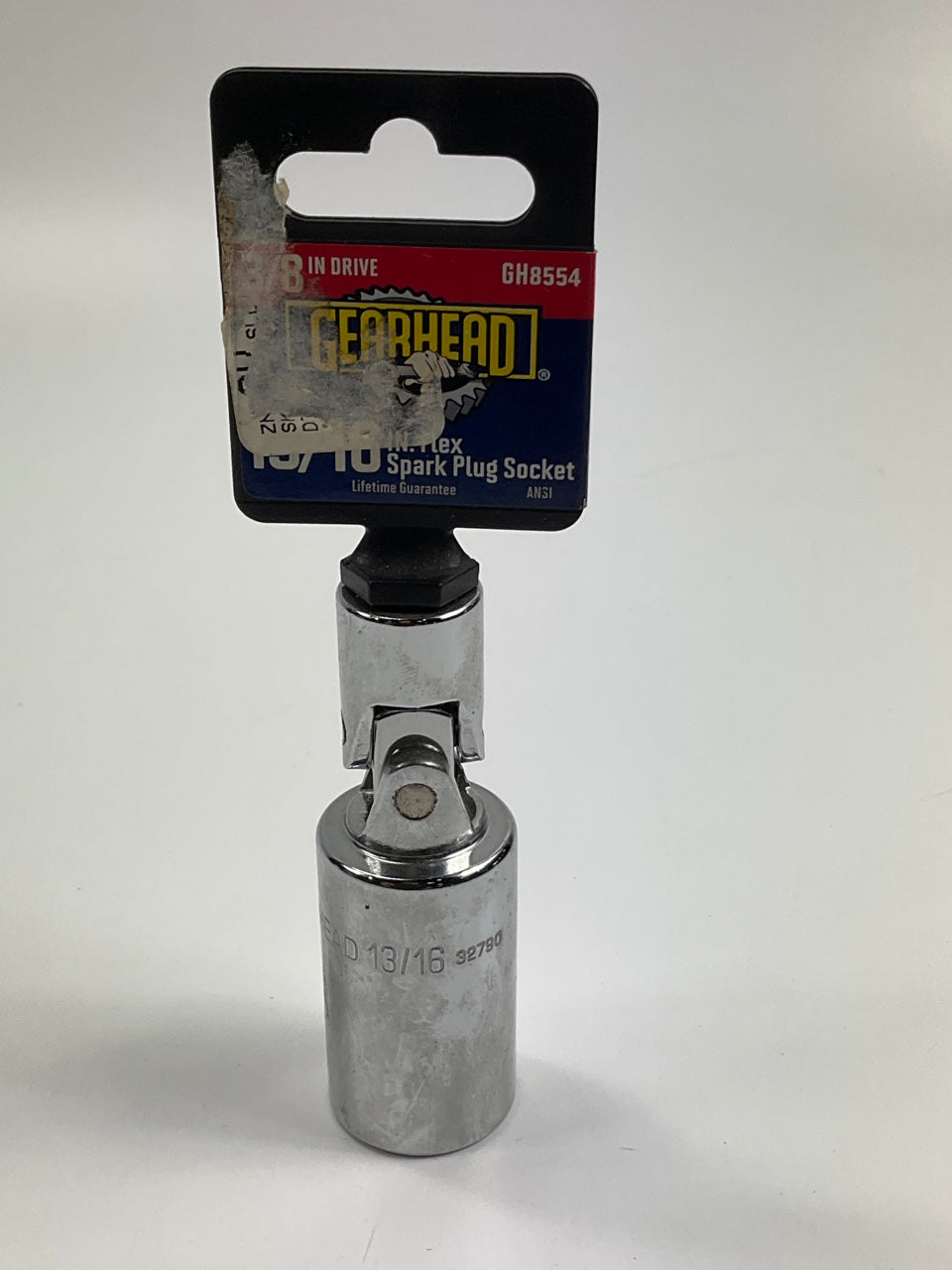 Gearhead GH8554 3/8'' Drive, 13/16'' Flex Spark Plug Socket