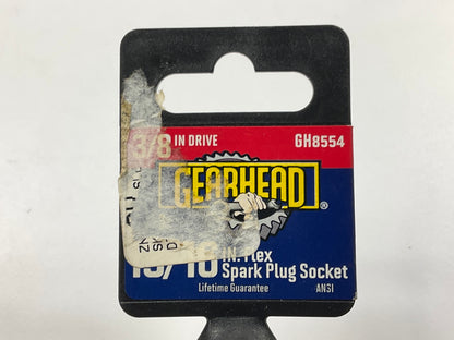 Gearhead GH8554 3/8'' Drive, 13/16'' Flex Spark Plug Socket