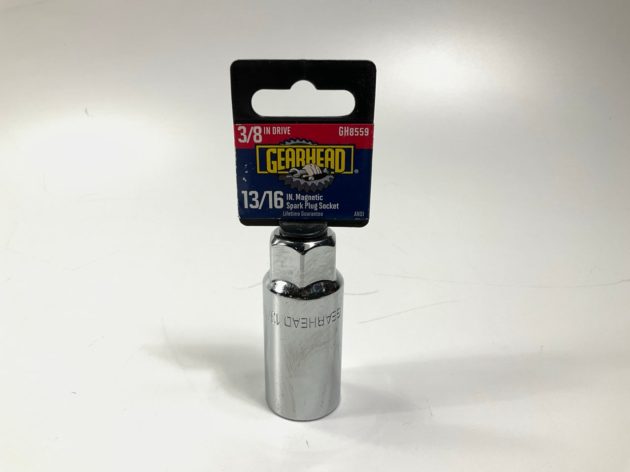 Gearhead GH8559 3/8'' Drive, 13/16'' Magnetic Spark Plug Socket