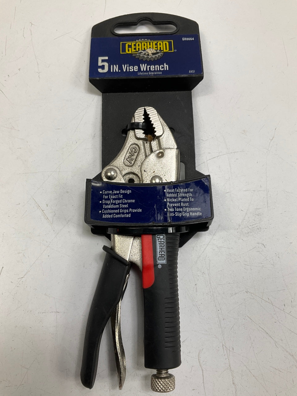Gearhead GH8664  5'' Lock Grip Plier Vise Wrench
