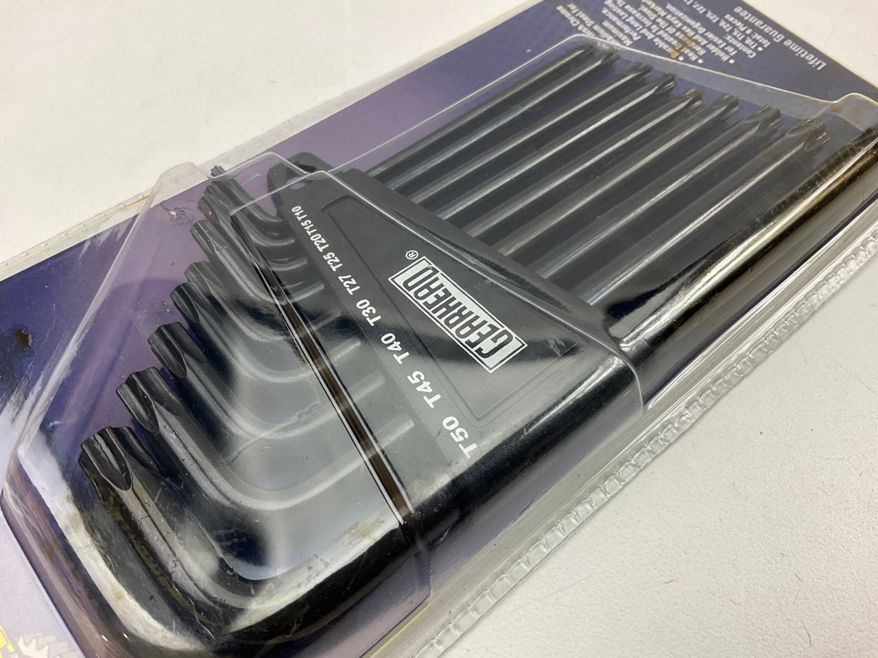 Gearhead GH8809 Star Hex Key Set, 9-Pc T10, T15, T20, T25, T27, T30, T40 T45 T50
