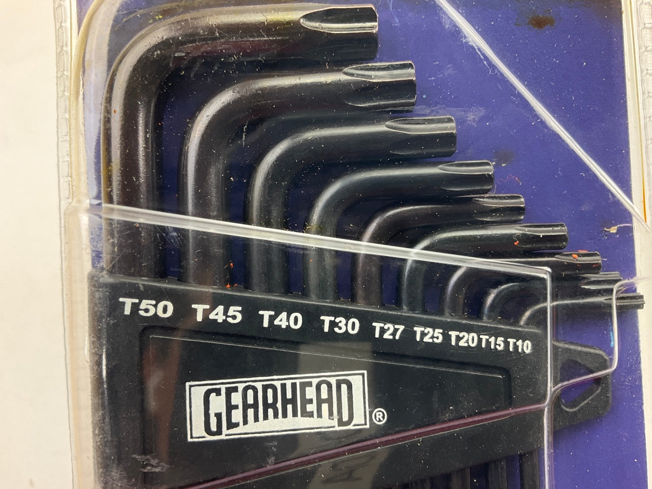 Gearhead GH8809 Star Hex Key Set, 9-Pc T10, T15, T20, T25, T27, T30, T40 T45 T50