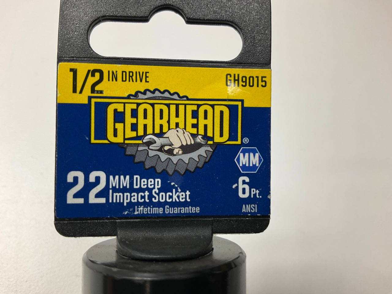 Gearhead GH9015 1/2'' Drive X 22mm Deep Impact Socket, 6 Point