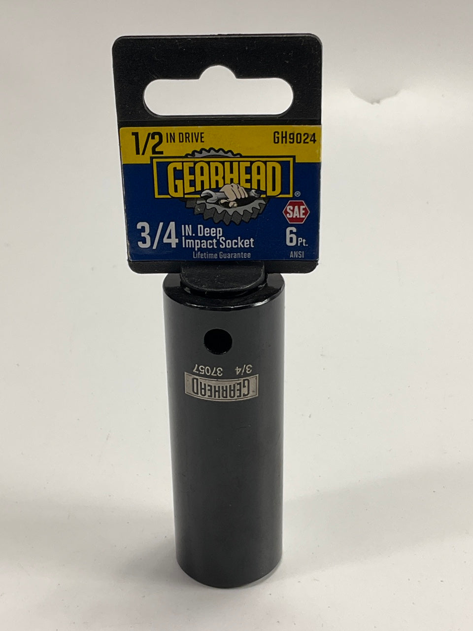 Gearhead GH9024 3/4'' Deep Impact Socket, 6 Point, 1/2'' Drive