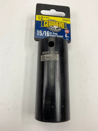Gearhead GH9028 1/2'' Drive X 15/16'' Deep SAE 6PT Impact Socket