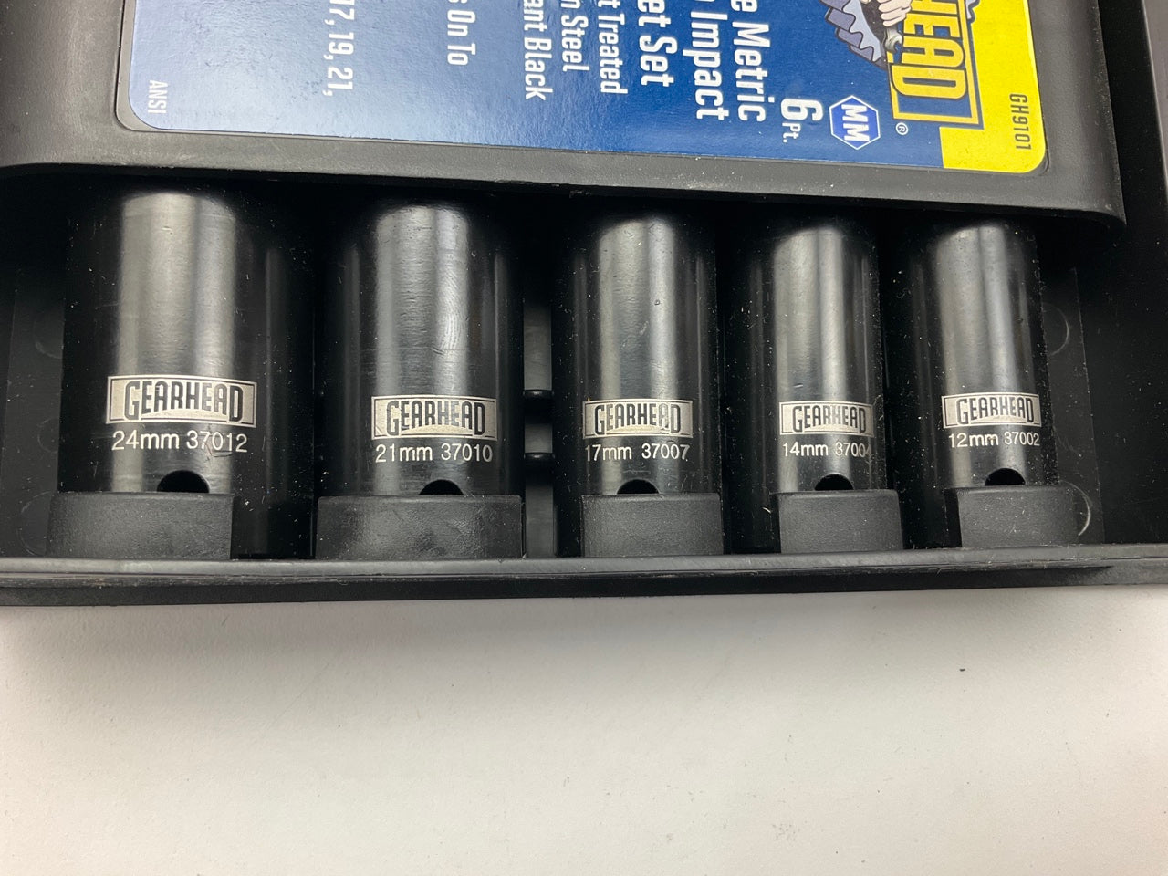 Gearhead GH9101 1/2'' Drive Metric Deep Impact Socket Set, 11-Piece