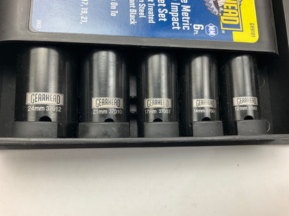 Gearhead GH9101 1/2'' Drive Metric Deep Impact Socket Set, 11-Piece