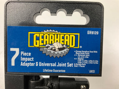 Gearhead GH9120 Impact Adapter & Universal Joint Set, 7-Piece