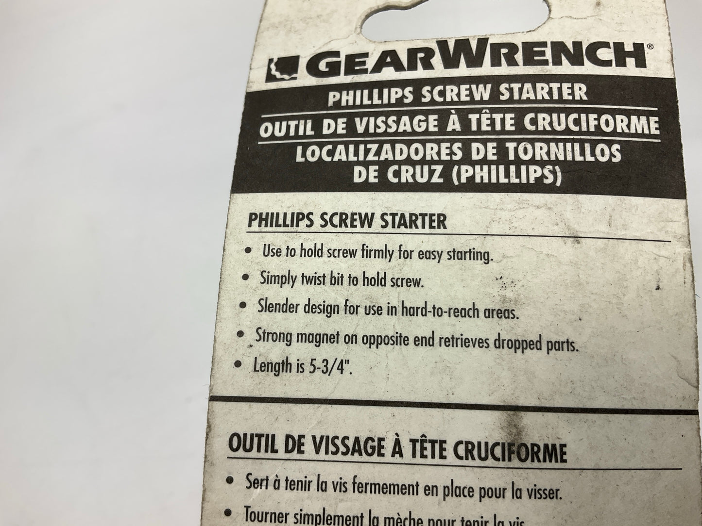 Gearwrench 2283 5-3/4'' Phillips Screw Starter