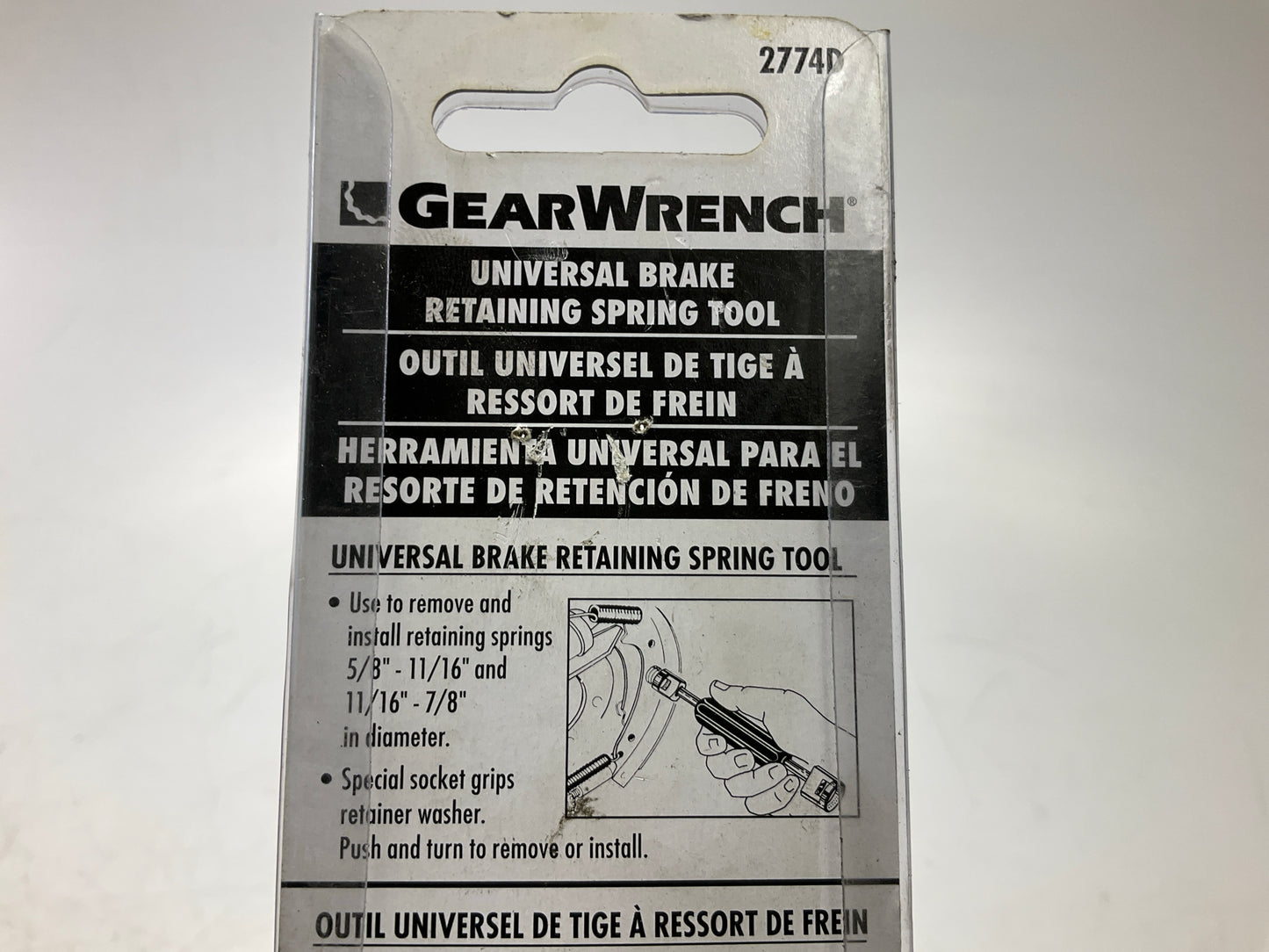 Gearwrench 2774D Universal Brake Shoe Retaining Spring Tool