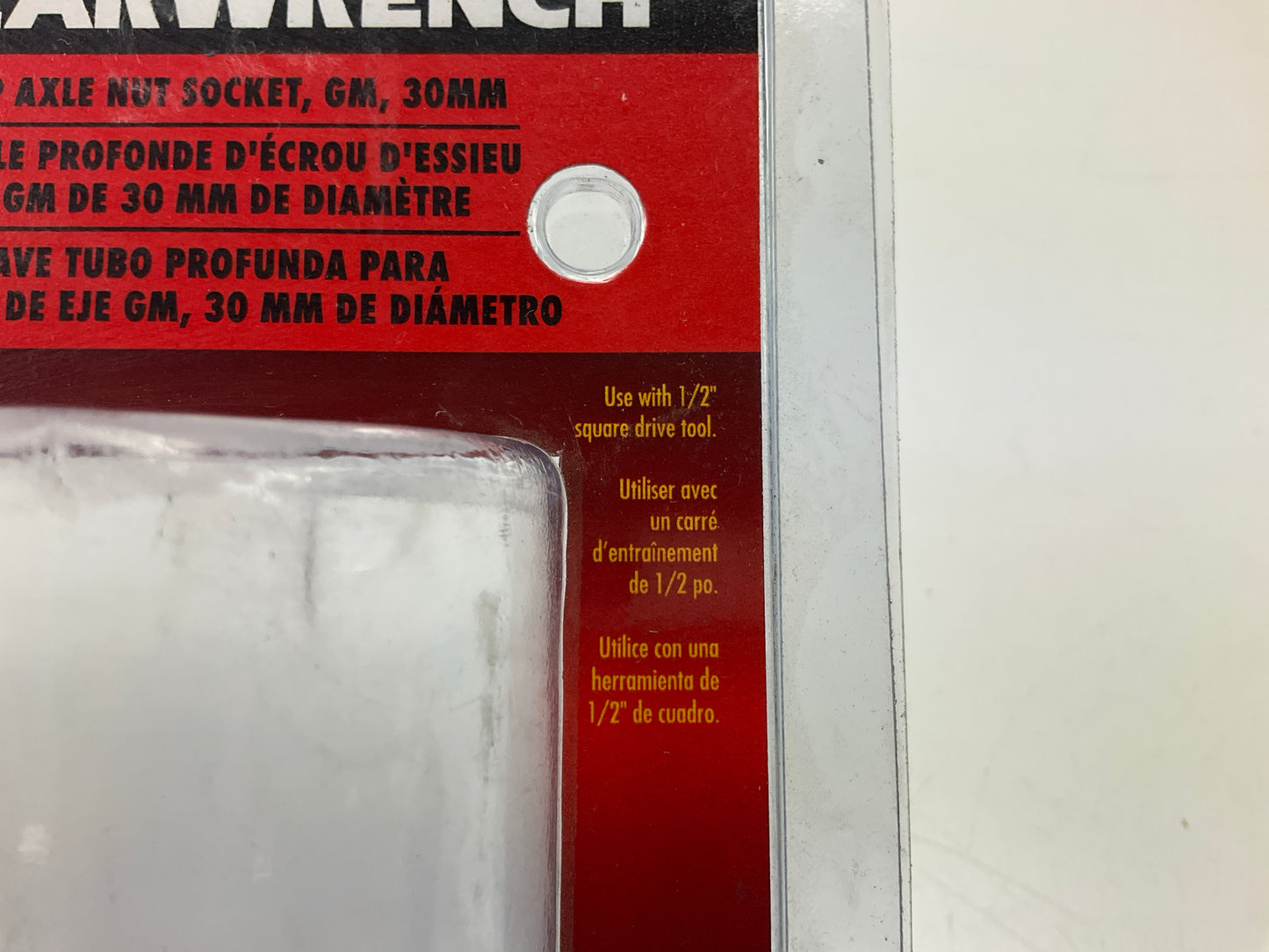 GearWrench 3161D 1/2'' Drive 30mm Deep Axle Nut Socket