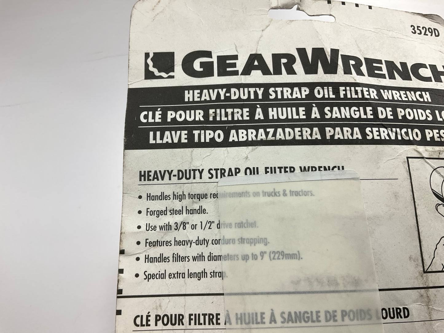 GEARWRENCH 3529D -3/8'' & 1/2'' Drive Heavy-Duty Oil Filter Strap Wrench