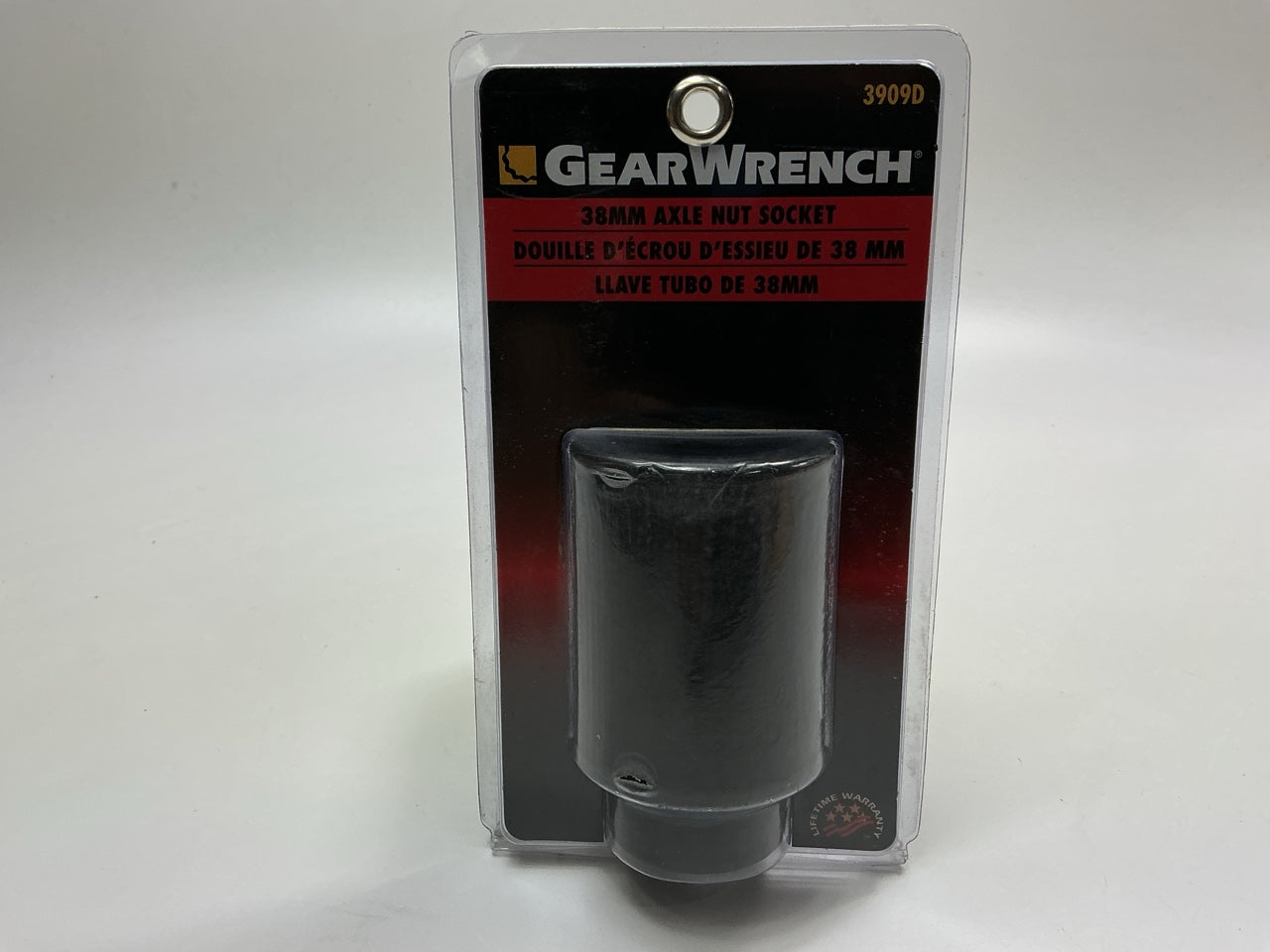 GearWrench 3909D  1/2 Drive, 6 Point 38mm Axle Lock Nut Socket - GM And Ford