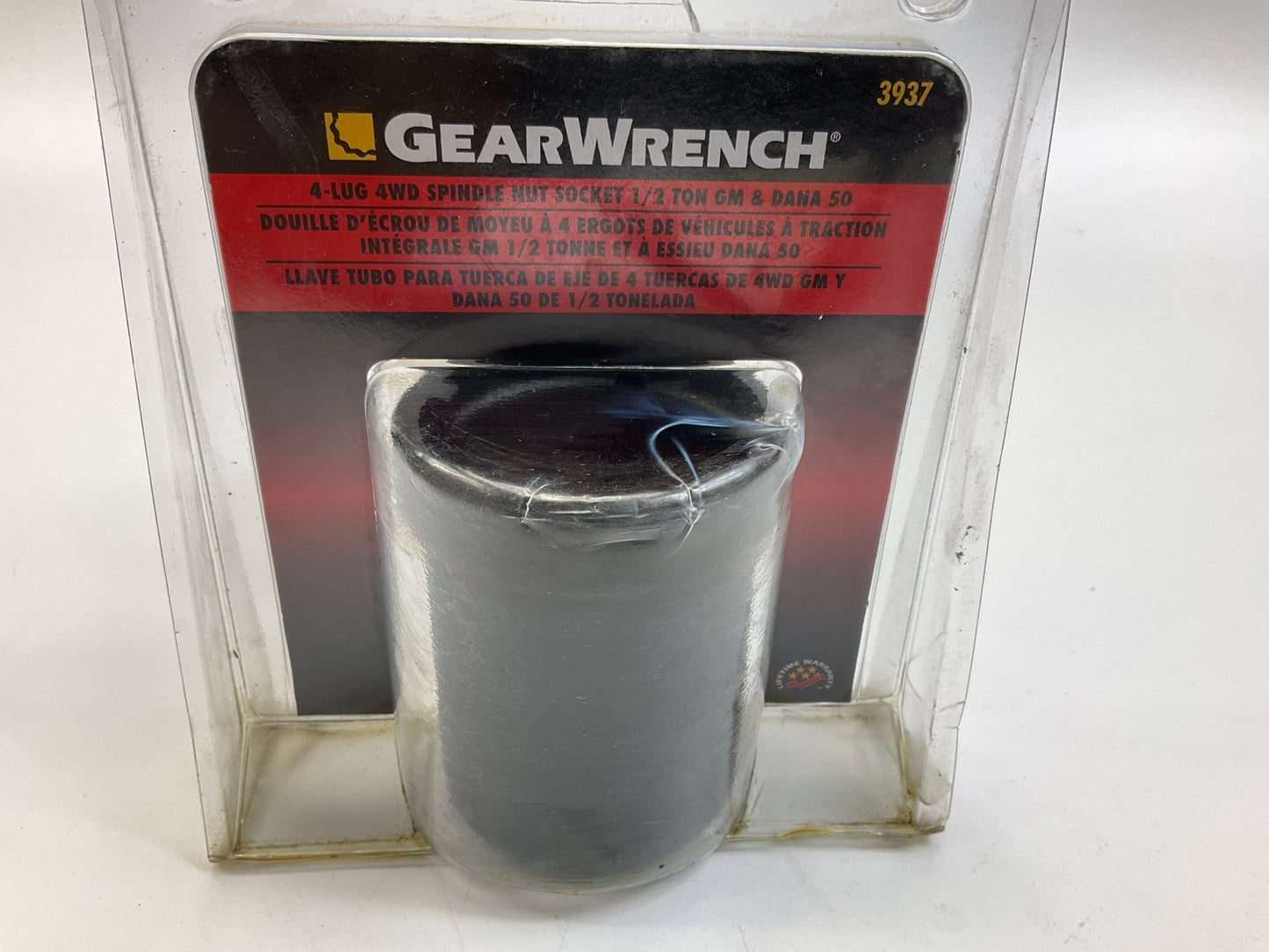 Gearwrench 3937 1/2'' Drive 4-Lug 4WD Spindle Nut Socket 1/2 Ton GM & Dana 50