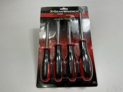 Gearwrench 80065 4 PC Square Drive Dual Material Screwdriver Set #0 #1 #2 #3