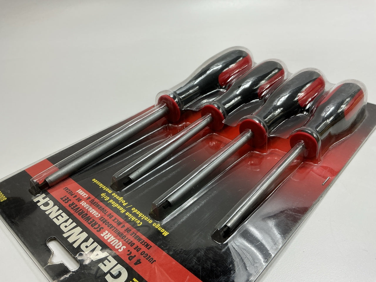 Gearwrench 80065 4 PC Square Drive Dual Material Screwdriver Set #0 #1 #2 #3