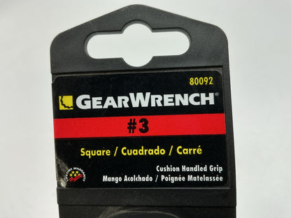 Gearwrench 80092 Square Screwdriver #3 X 5''