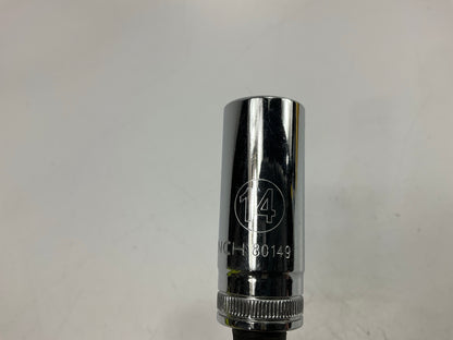 Gearwrench 80149 - 1/4'' Drive 6 Point Deep Metric Socket 14mm