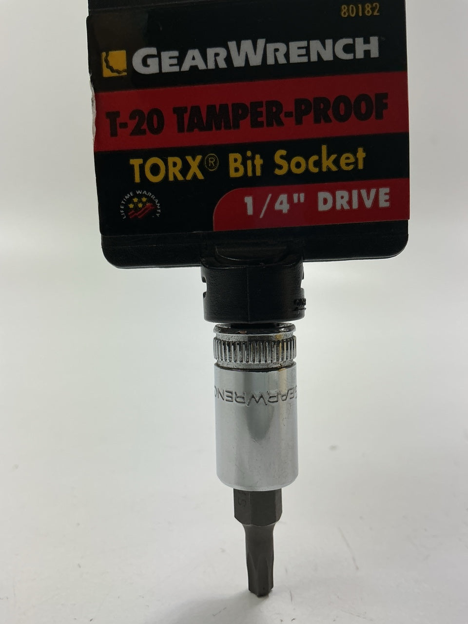 Gearwrench 80182 1/4'' Drive Tamper-Proof Torx Bit Socket T20