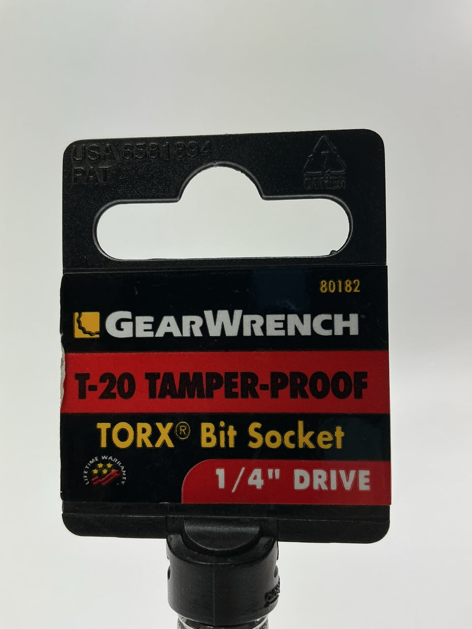 Gearwrench 80182 1/4'' Drive Tamper-Proof Torx Bit Socket T20