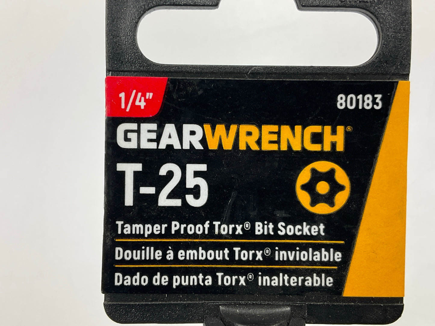 Gearwrench 80183 1/4'' Drive Tamper-Proof Torx® Bit Socket T25