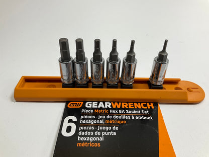 Gearwrench 80321 - 6 Piece 1/4'' Drive Metric Hex Bit Socket Set