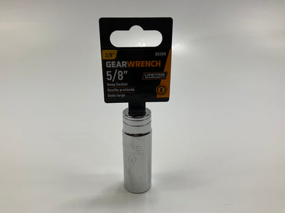 Gearwrench 80369 3/8'' Drive 5/8'' Deep Socket, SAE 6-point