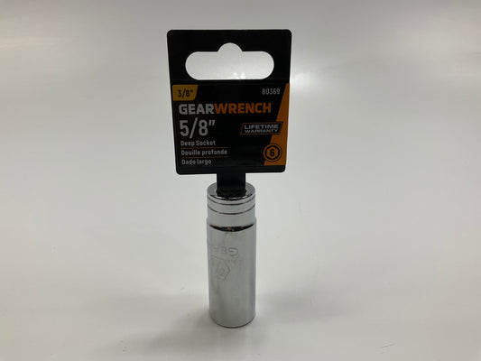Gearwrench 80369 3/8'' Drive 5/8'' Deep Socket, SAE 6-point