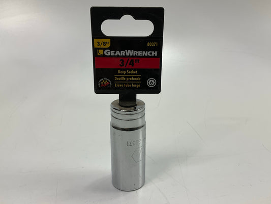 Gearwrench 80371 3/8'' Drive 6 Point Deep SAE Socket 3/4''