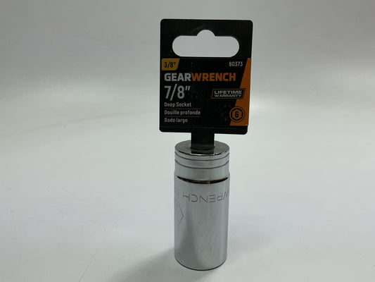 Gearwrench 80373 3/8'' Drive 6 Point Deep SAE Socket 7/8''