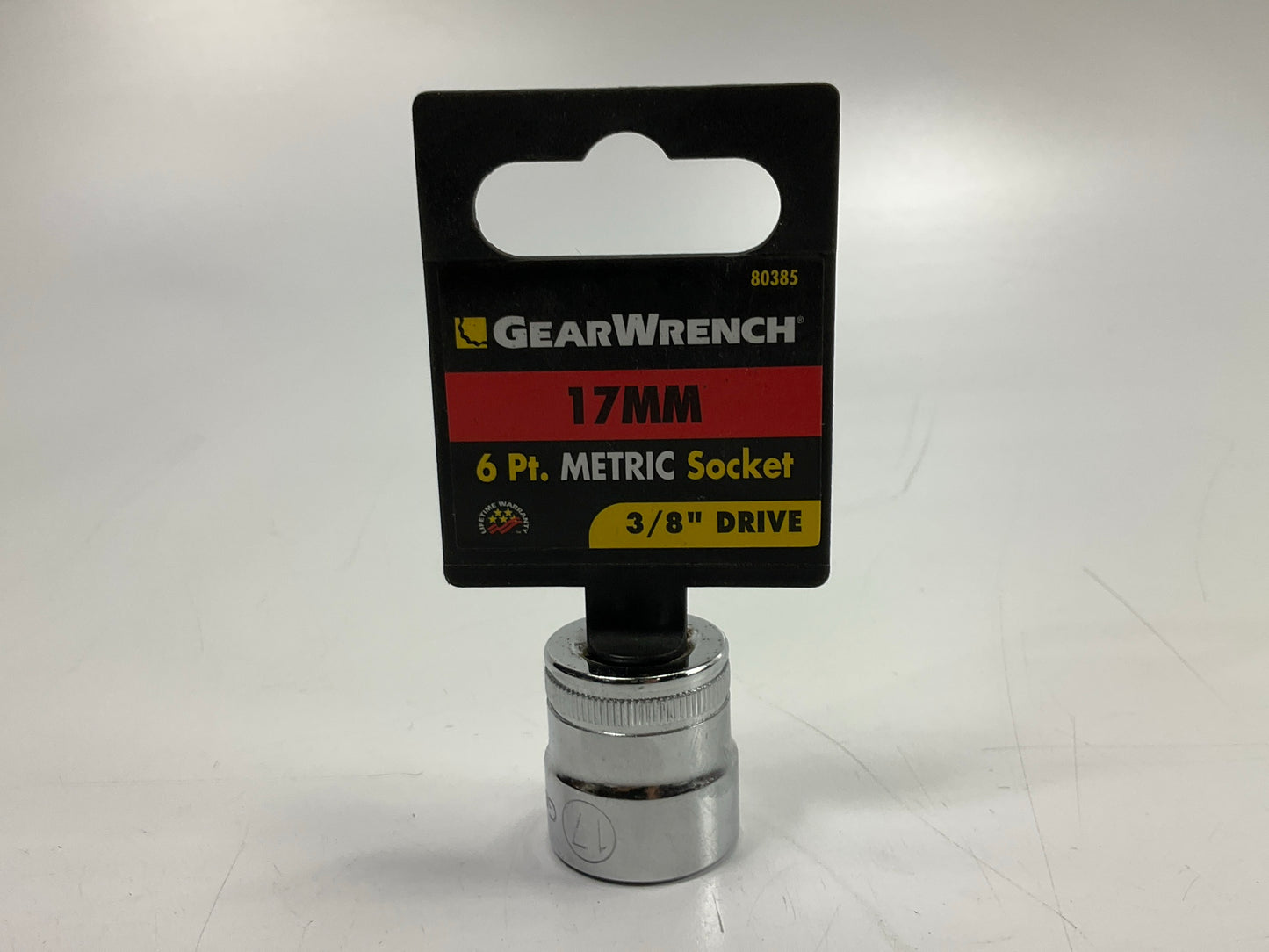 Gearwrench 80385 3/8'' Drive 6 Point Metric Socket 17mm