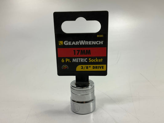 Gearwrench 80385 3/8'' Drive 6 Point Metric Socket 17mm