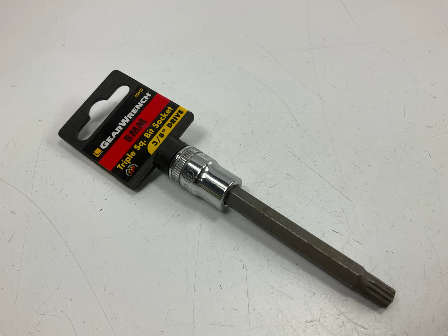 Gearwrench 80450 3/8'' Drive, 8MM Triple Square Bit Socket, 8mm Size