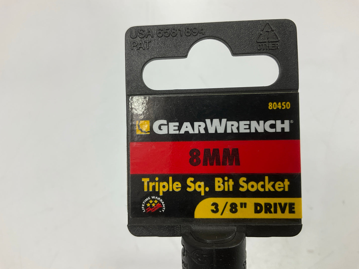 Gearwrench 80450 3/8'' Drive, 8MM Triple Square Bit Socket, 8mm Size