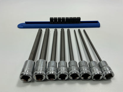 GearWrench 80573 8 Pc. 3/8'' Drive Long Ball End Hex Bit Metric Socket Set